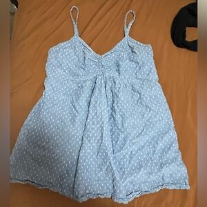 Light Blue Spaghetti Strap Dress